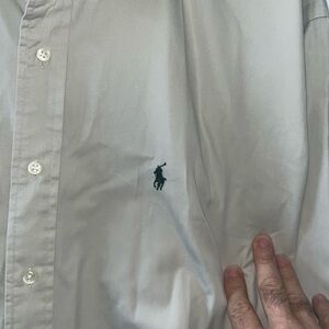 Ralph Lauren Men's Button Down Cream Shirt